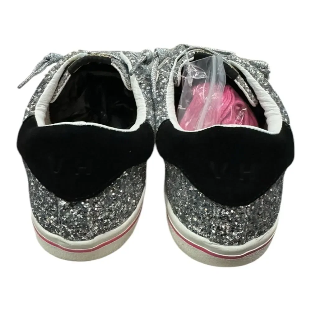 New Vintage Havana Flair 6 Silver Glitter Women's Shoes Sneakers 8